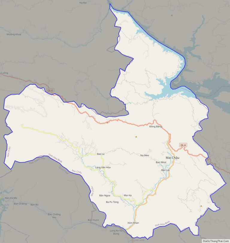 Bản đồ giao thông huyện Mai Châu