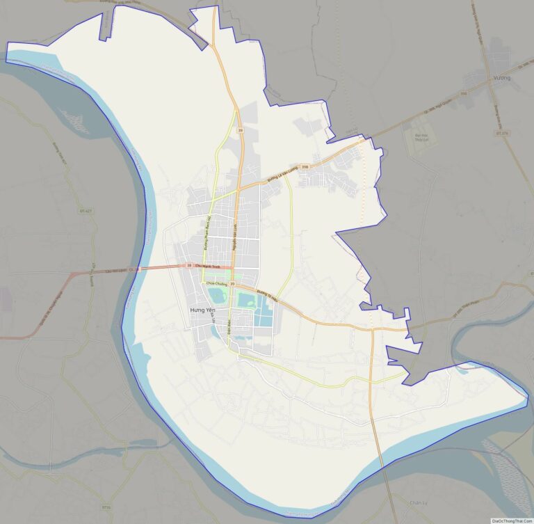 Bản đồ giao thông thành phố Hưng Yên