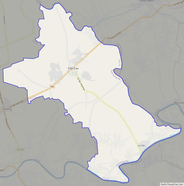 Bản đồ giao thông huyện Phù Cừ
