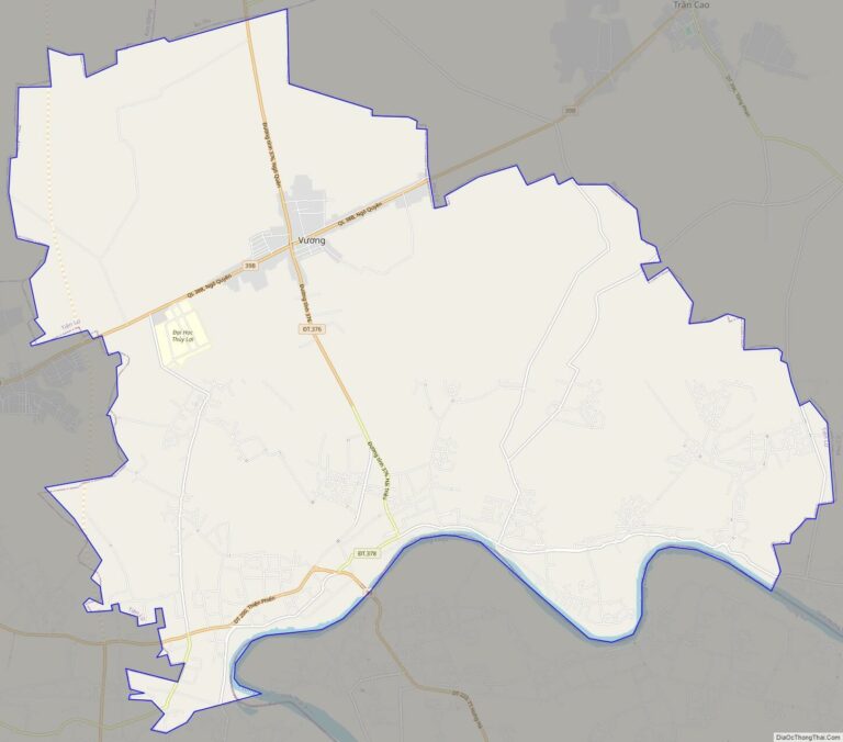 Bản đồ giao thông huyện Tiên Lữ
