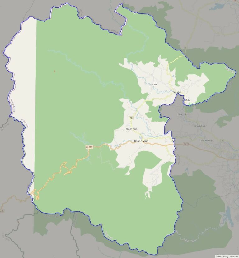 Bản đồ giao thông huyện Khánh Vĩnh