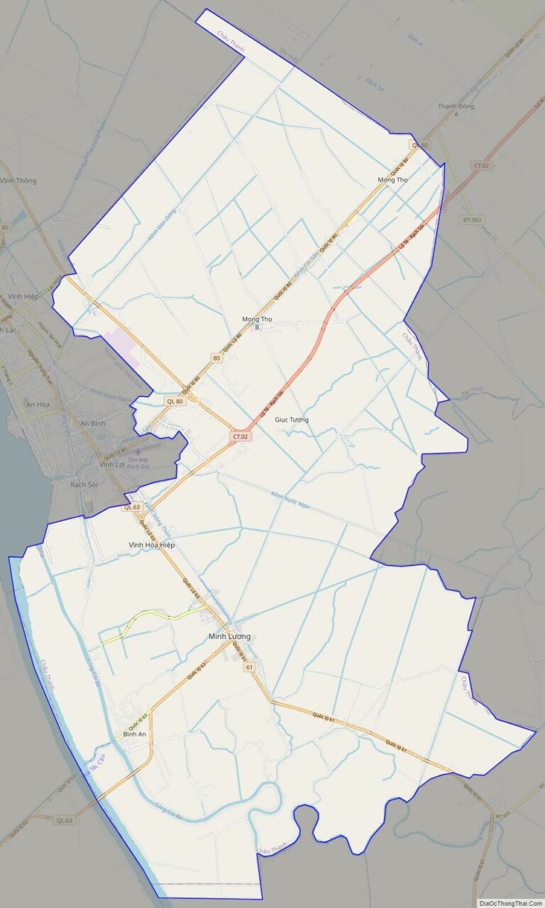 Chau Thanh street map