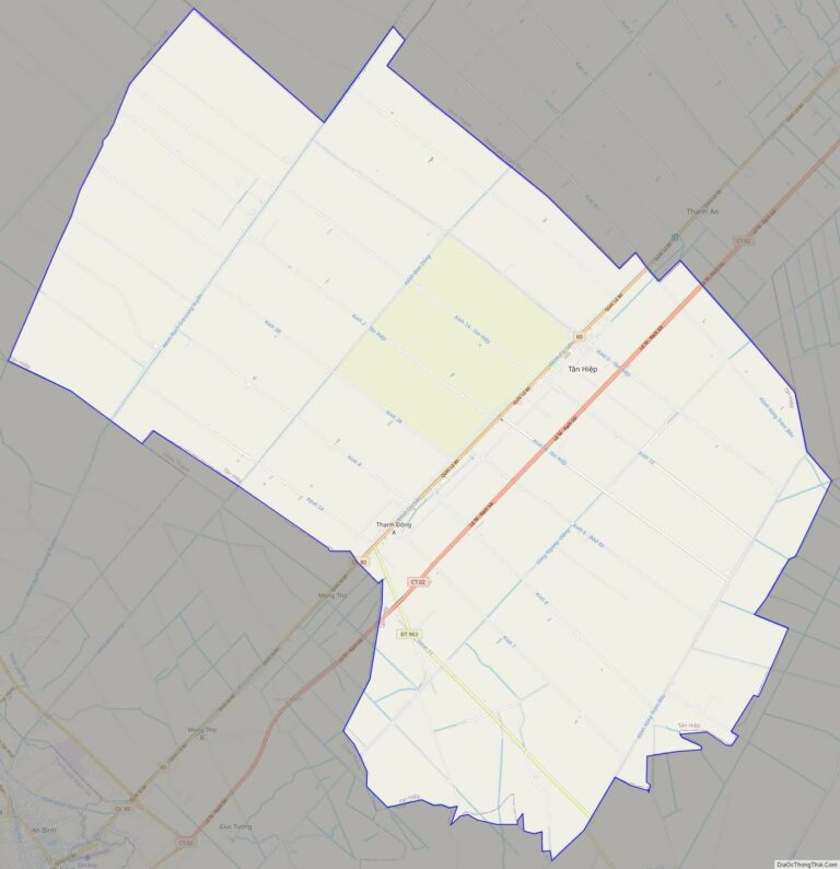 Bản đồ giao thông huyện Tân Hiệp