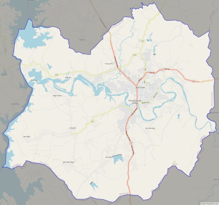 Bản đồ giao thông thành phố Kon Tum