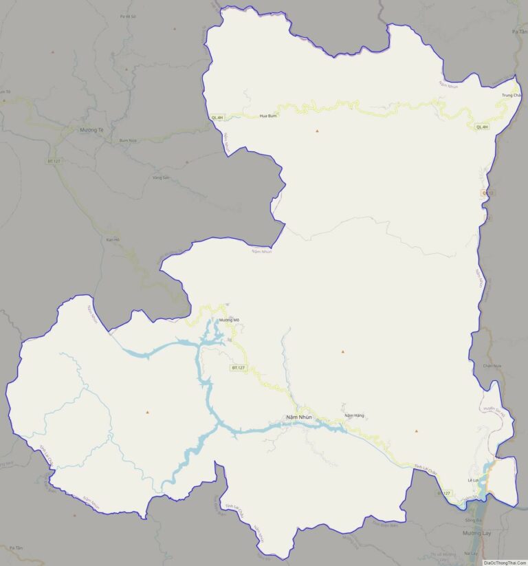 Bản đồ giao thông huyện Nậm Nhùn