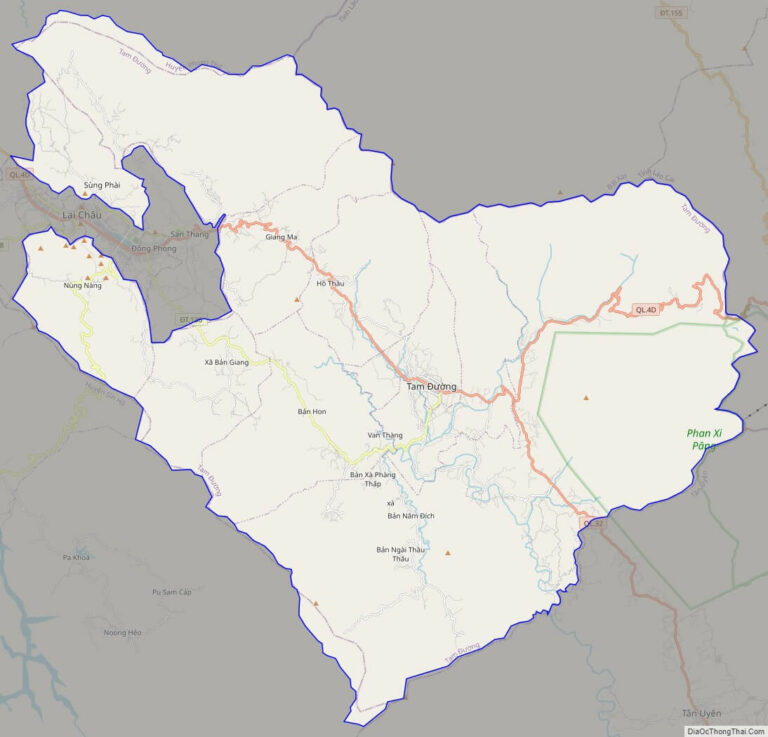 Bản đồ giao thông huyện Tam Đường