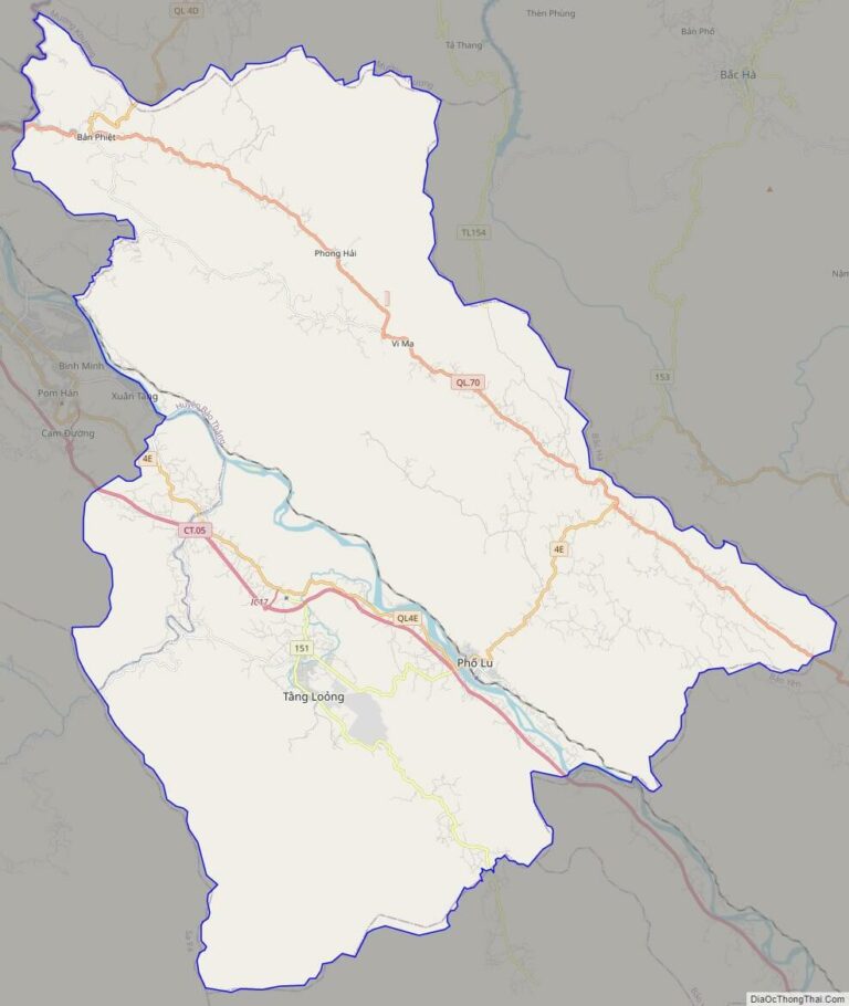 Bản đồ giao thông huyện Bảo Thắng