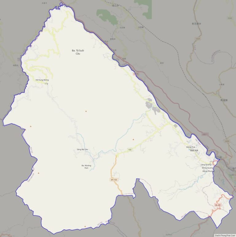 Bản đồ giao thông huyện Bát Xát