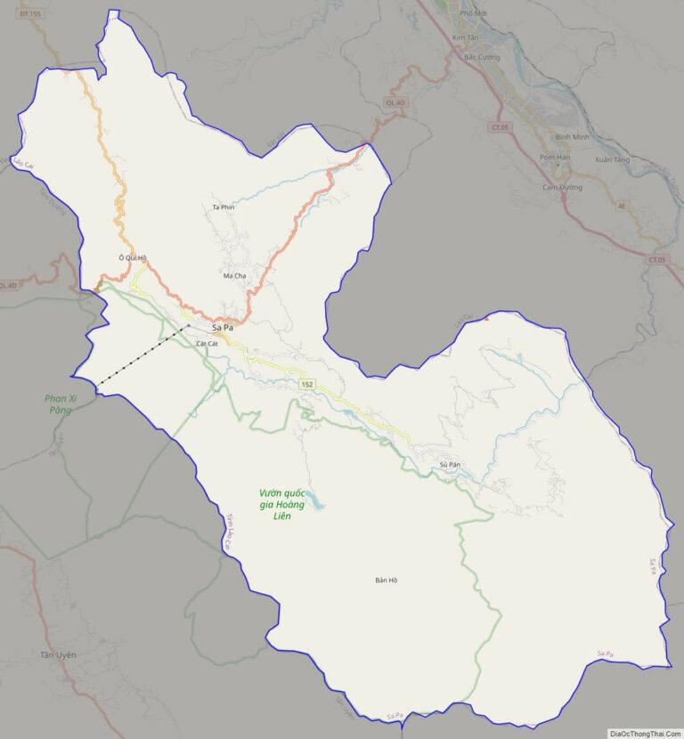 Sa Pa street map