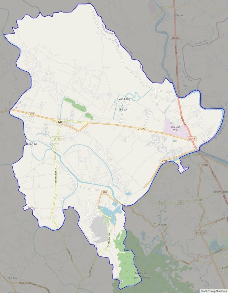 Bản đồ giao thông huyện Gia Viễn