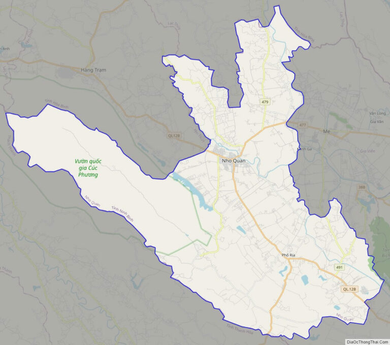 Bản đồ giao thông huyện Nho Quan