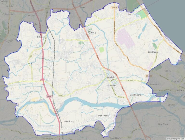 Bản đồ giao thông thị xã Điện Bàn