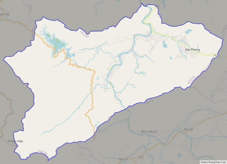 Bản đồ giao thông huyện Nông Sơn
