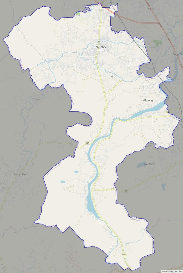 Bản đồ giao thông huyện Nghĩa Hành