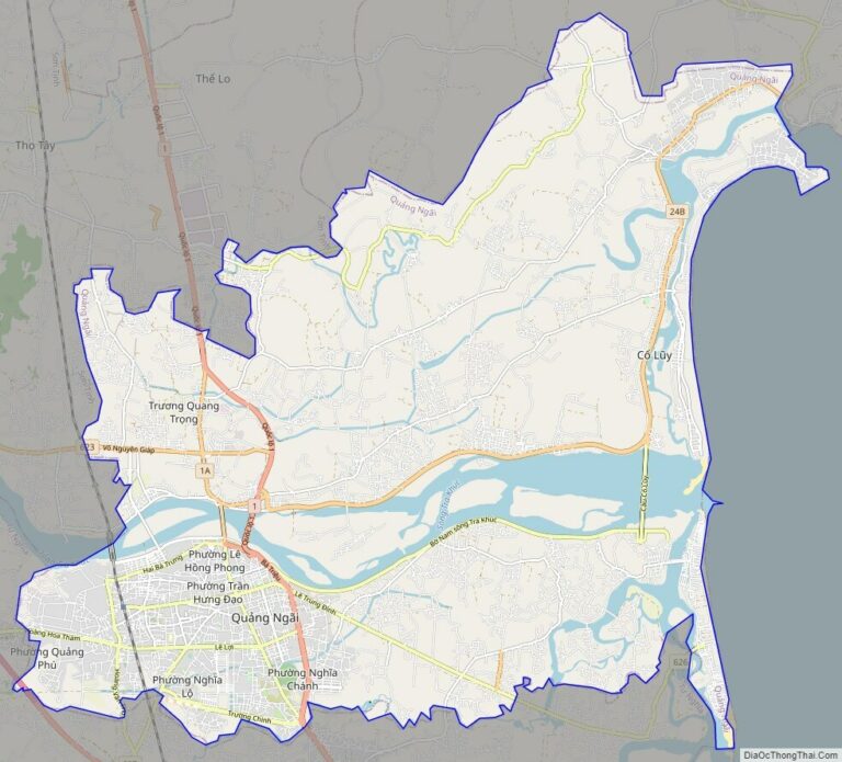 Bản đồ giao thông thành phố Quảng Ngãi