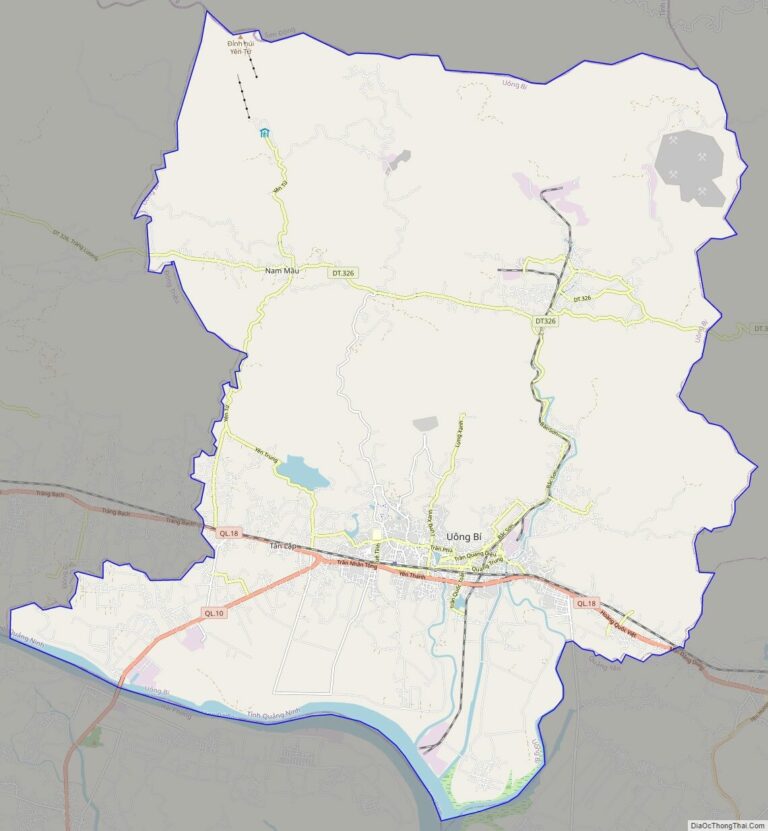 Uong Bi street map