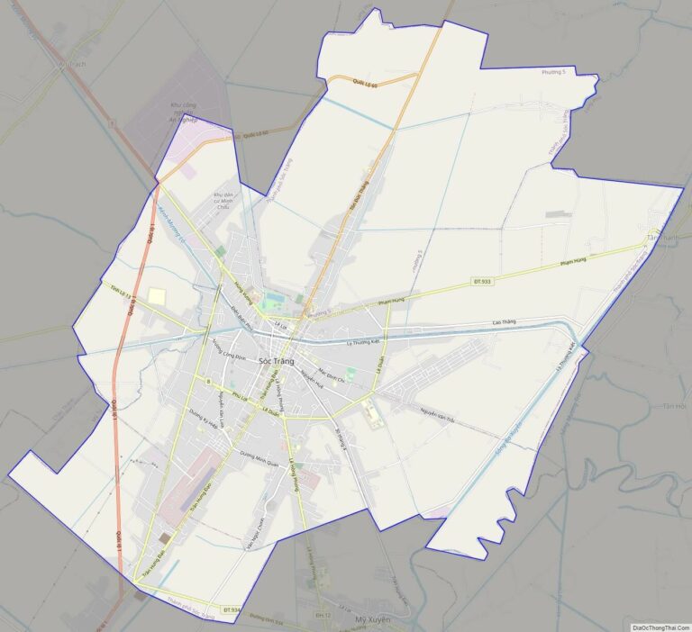 Bản đồ giao thông thành phố Sóc Trăng
