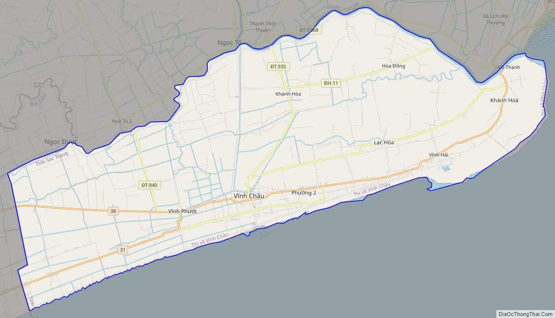 Bản đồ Thị xã Vĩnh Châu - Sóc Trăng: Đến thị xã Vĩnh Châu và tỉnh Sóc Trăng và khám phá vùng đất này với bản đồ mới cập nhật năm