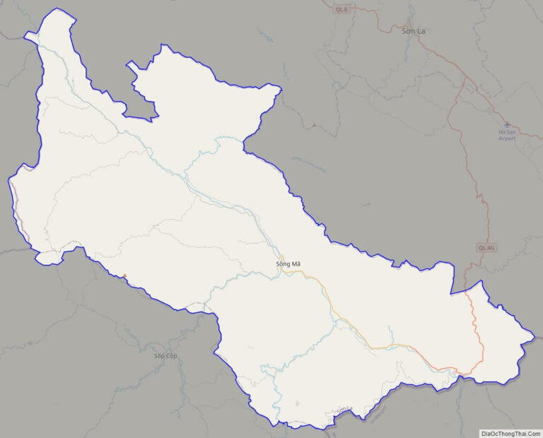 Bản đồ giao thông huyện Sông Mã