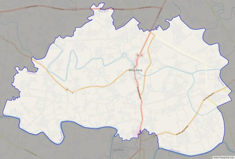 Bản đồ giao thông huyện Đông Hưng