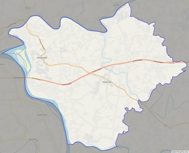 Bản đồ giao thông huyện Hưng Hà