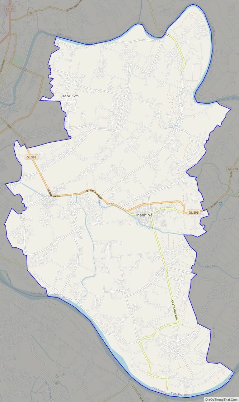 Bản đồ giao thông huyện Kiến Xương