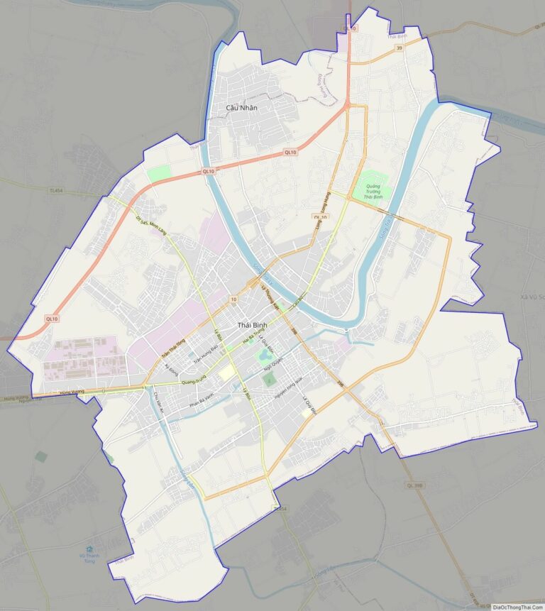 Bản đồ giao thông thành phố Thái Bình