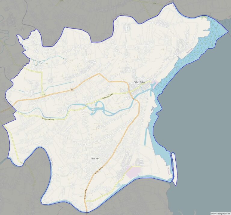 Bản đồ giao thông huyện Thái Thụy