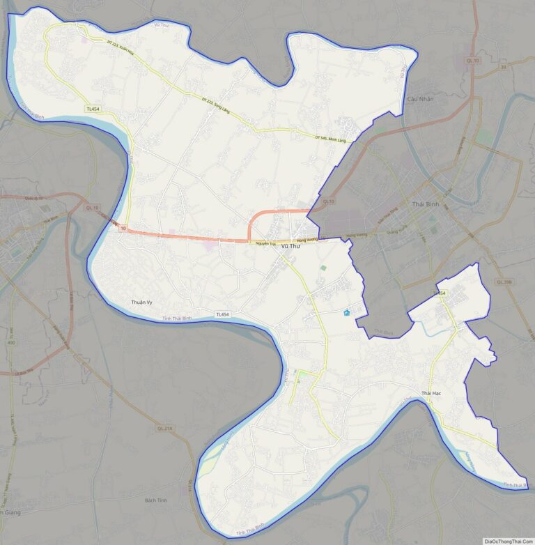 Bản đồ giao thông huyện Vũ Thư