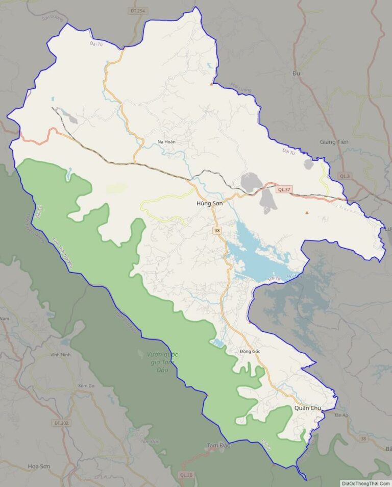 Bản đồ giao thông huyện Đại Từ