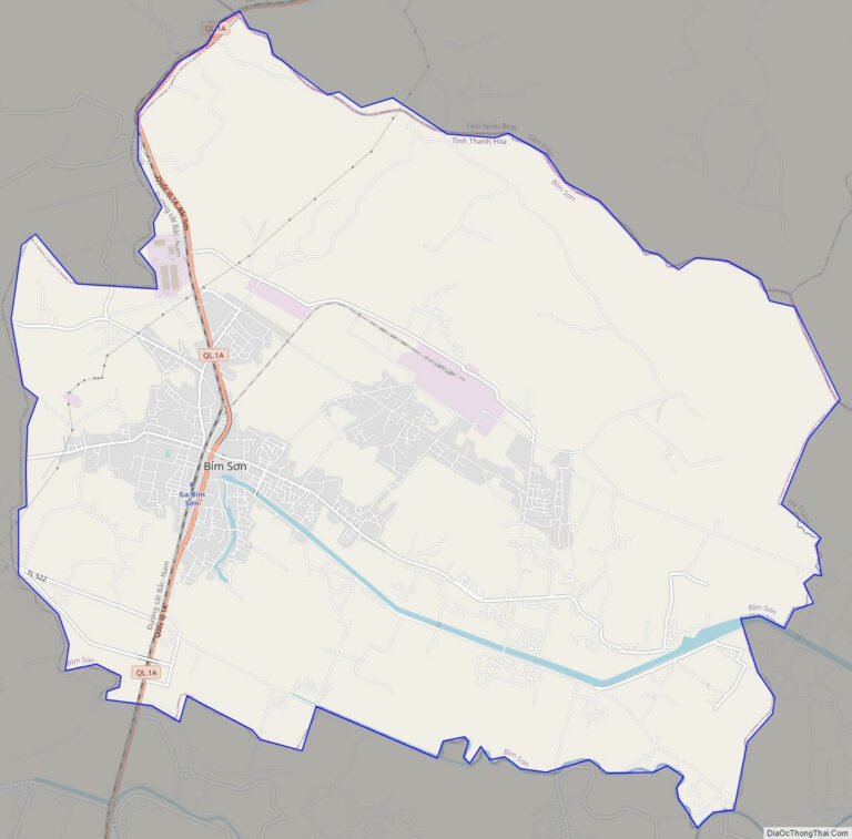 Bản đồ giao thông thị xã Bỉm Sơn