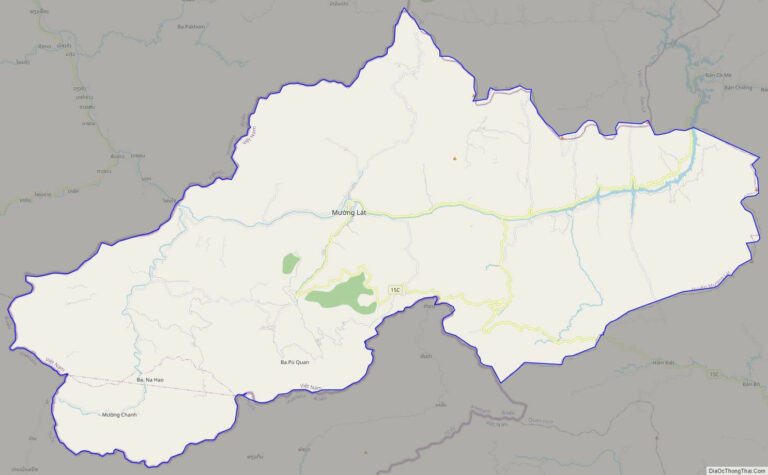 Bản đồ giao thông huyện Mường Lát