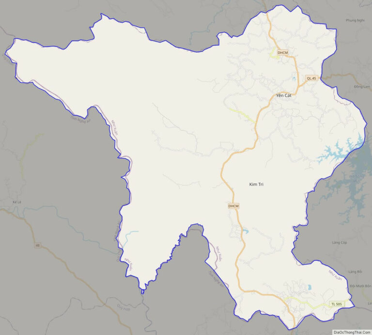 Bản đồ giao thông huyện Như Xuân