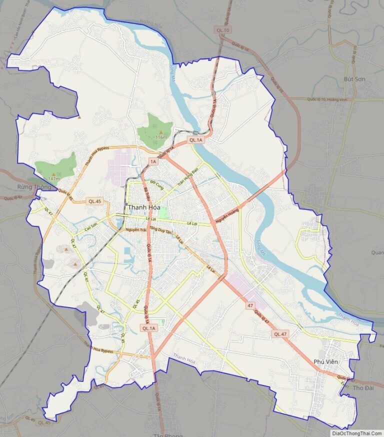 Bản đồ giao thông thành phố Thanh Hóa