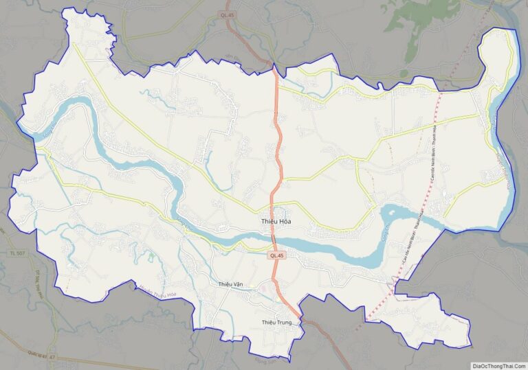 Bản đồ giao thông huyện Thiệu Hóa