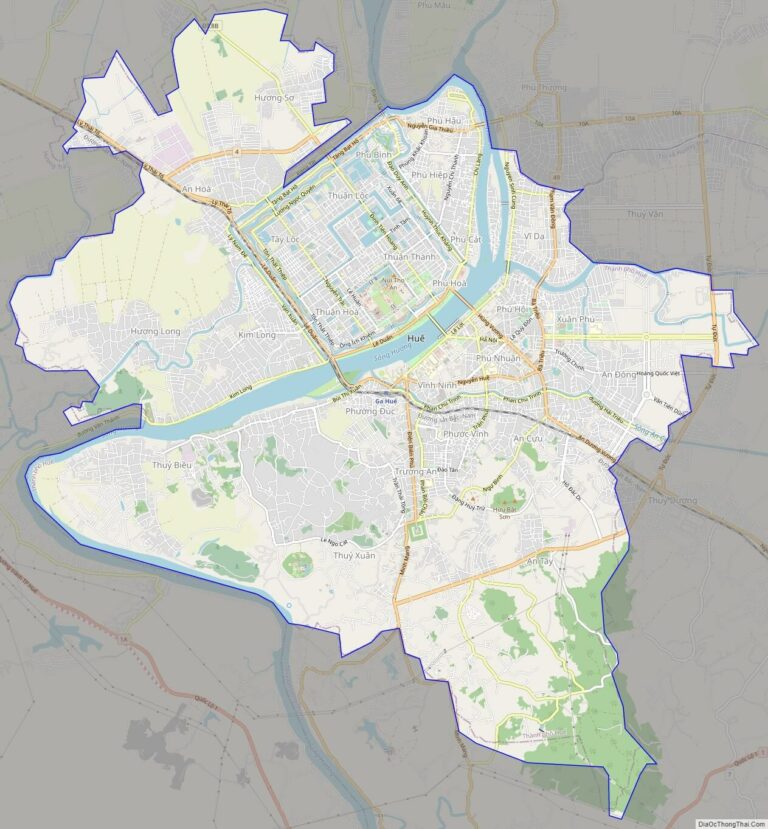 Bản đồ giao thông thành phố Huế