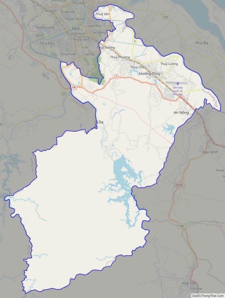 Bản đồ giao thông thị xã Hương Thủy