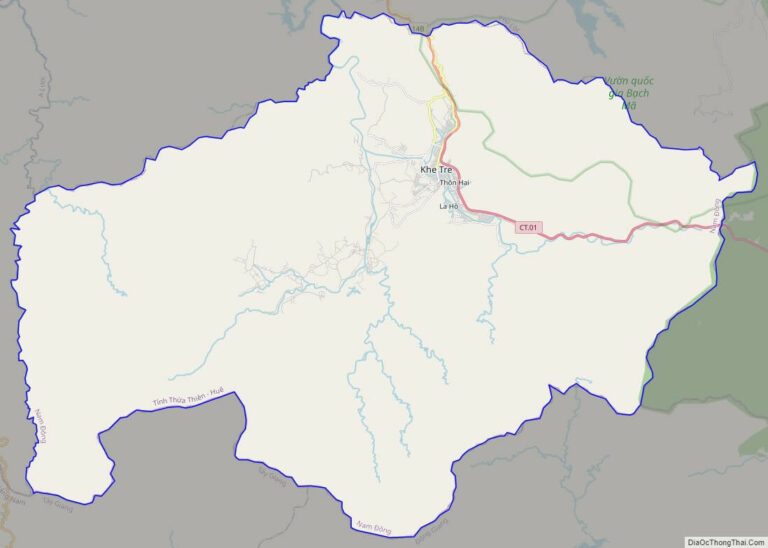 Bản đồ giao thông huyện Nam Đông
