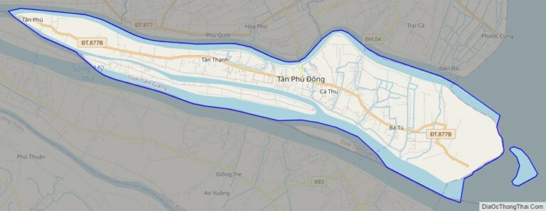 Bản đồ giao thông huyện Tân Phú Đông