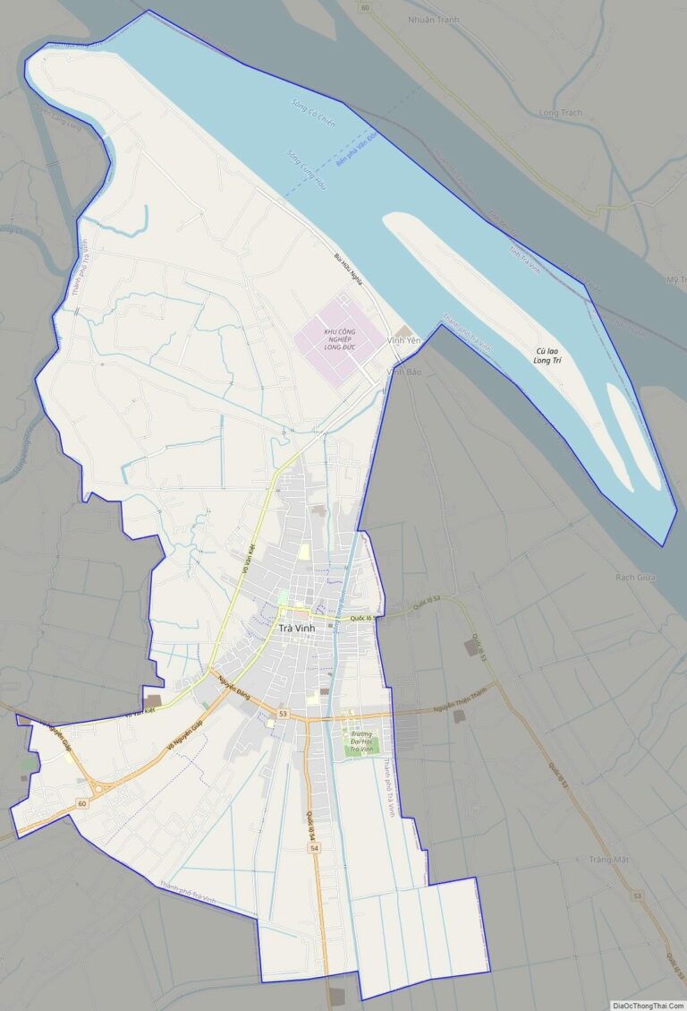 Bản đồ giao thông thành phố Trà Vinh