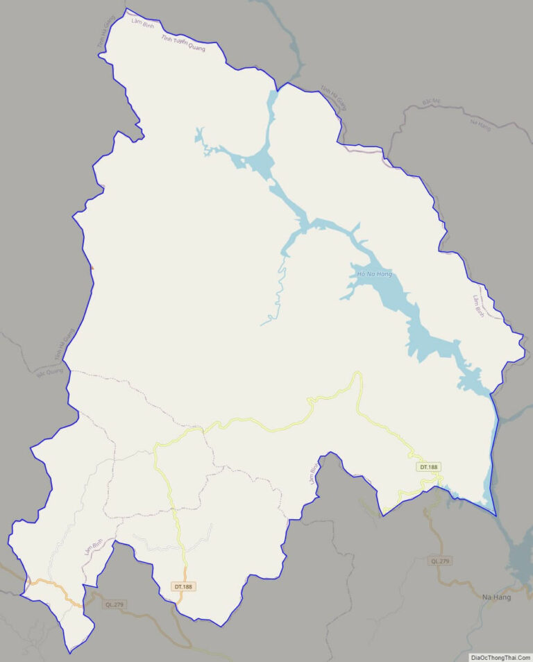 Bản đồ giao thông huyện Lâm Bình