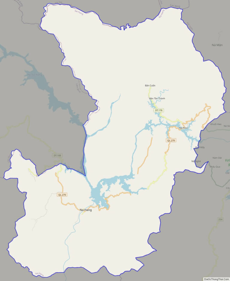 Bản đồ giao thông huyện Na Hang