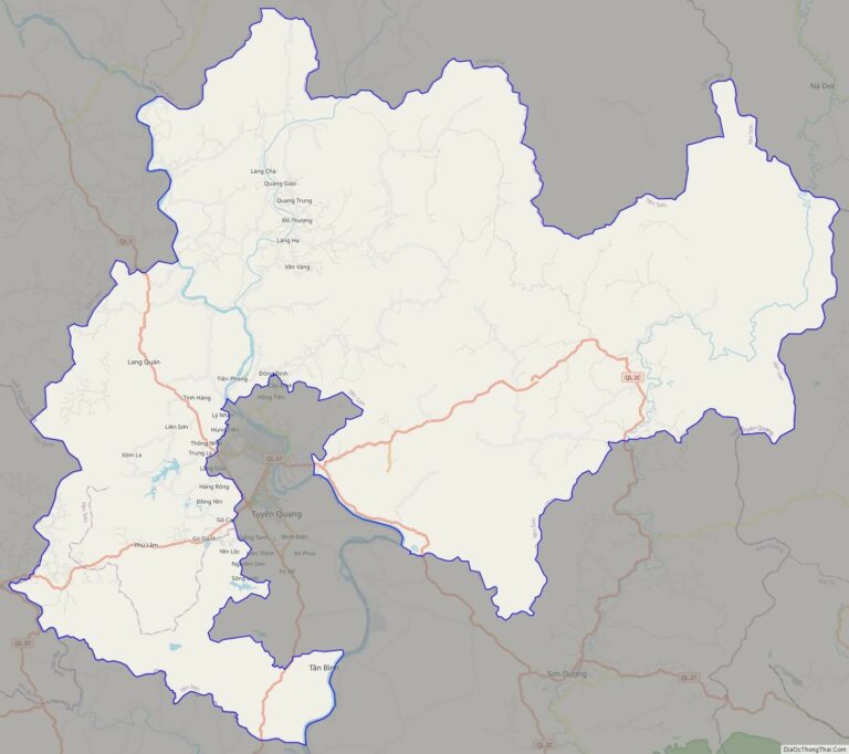 Bản đồ giao thông huyện Yên Sơn