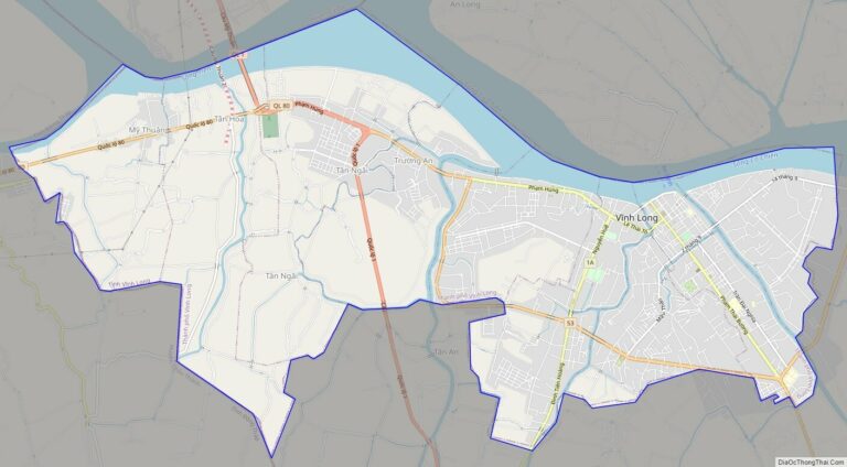Bản đồ giao thông thành phố Vĩnh Long