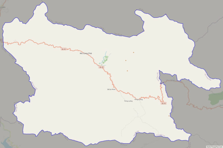 Bản đồ giao thông huyện Mù Căng Chải