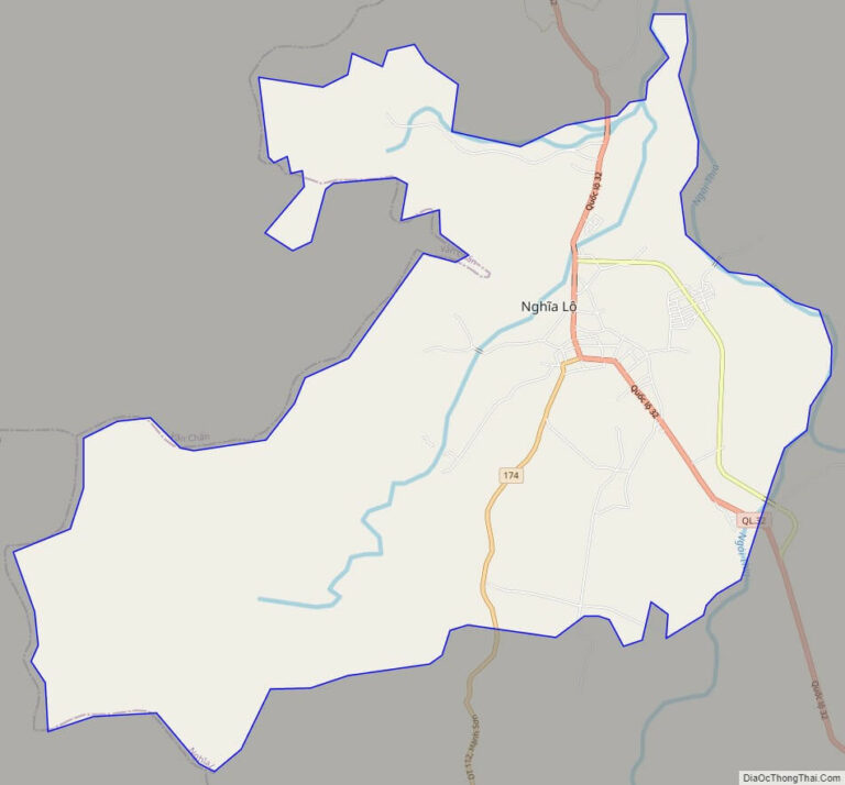 Nghia Lo street map