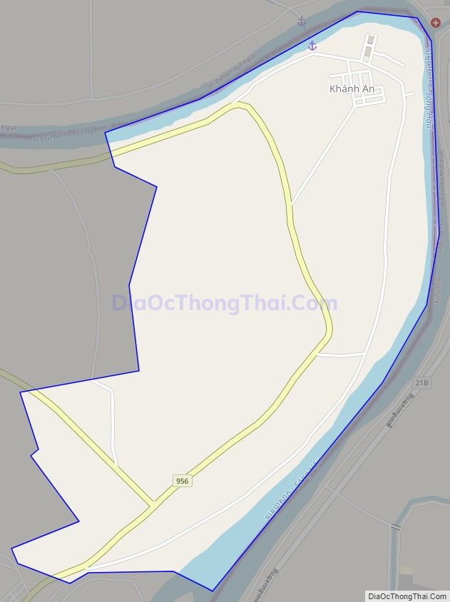 Bản đồ giao thông xã Khánh An, huyện An Phú