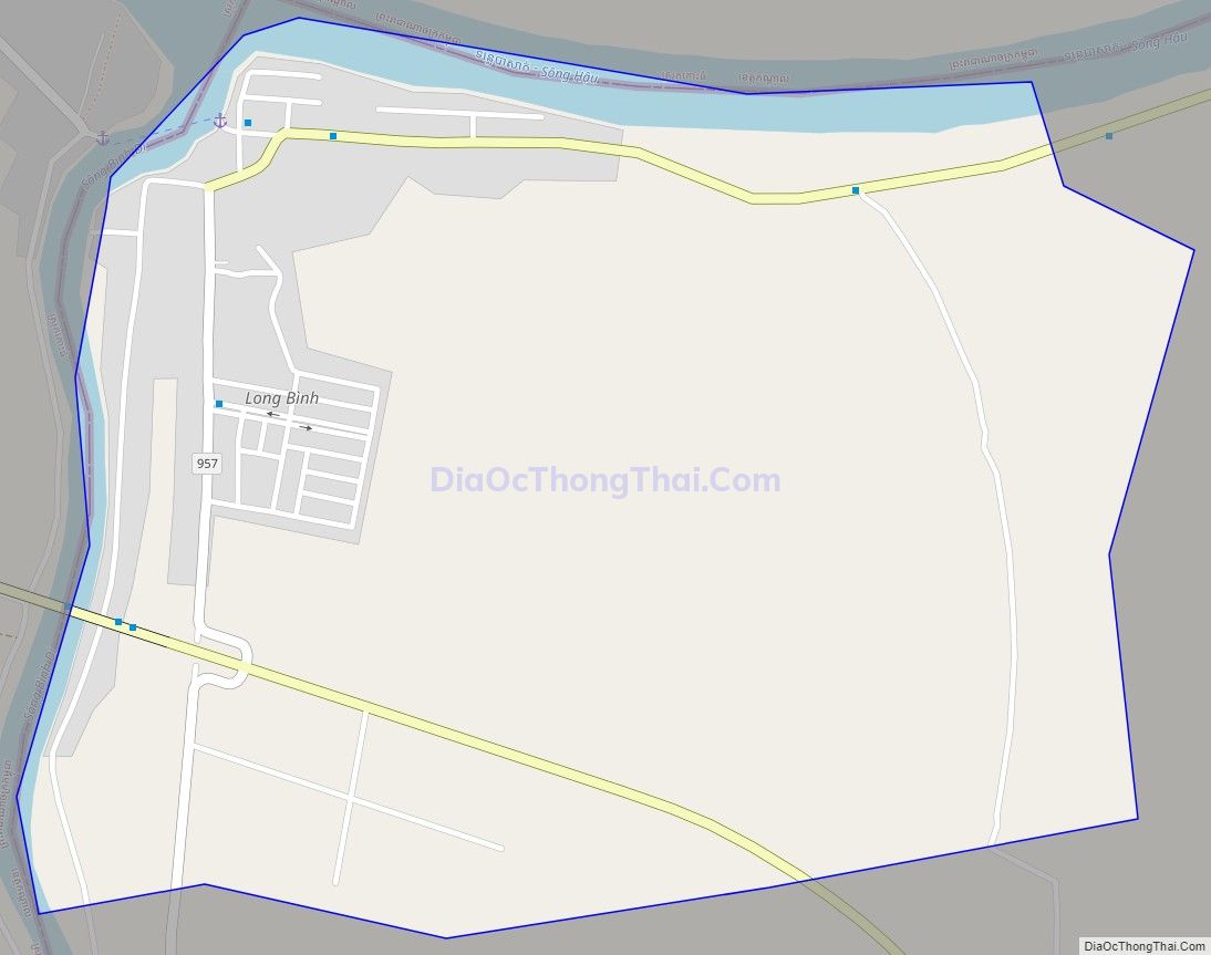 Bản đồ giao thông Thị trấn Long Bình, huyện An Phú