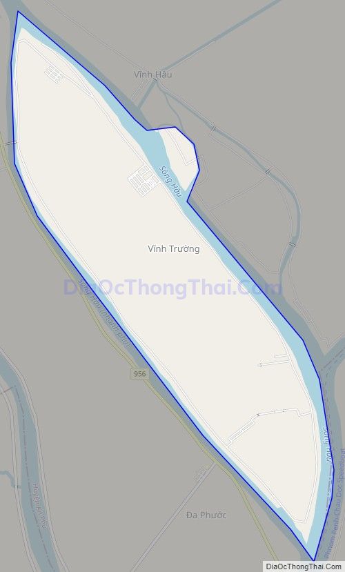 Bản đồ giao thông xã Vĩnh Trường, huyện An Phú