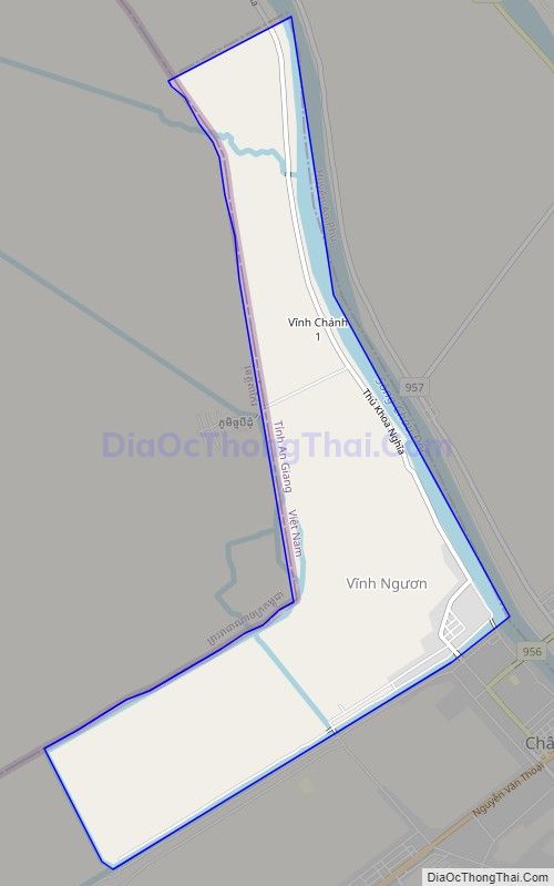 Bản đồ giao thông phường Vĩnh Nguơn, thành phố Châu Đốc